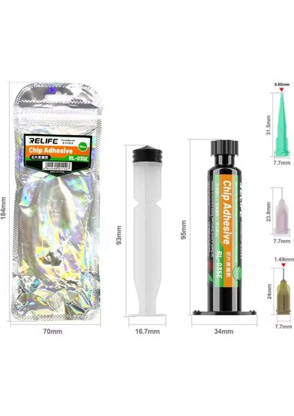Relife RL-035E 10CC Siyah Yapışkan Uv Boya indirimleri