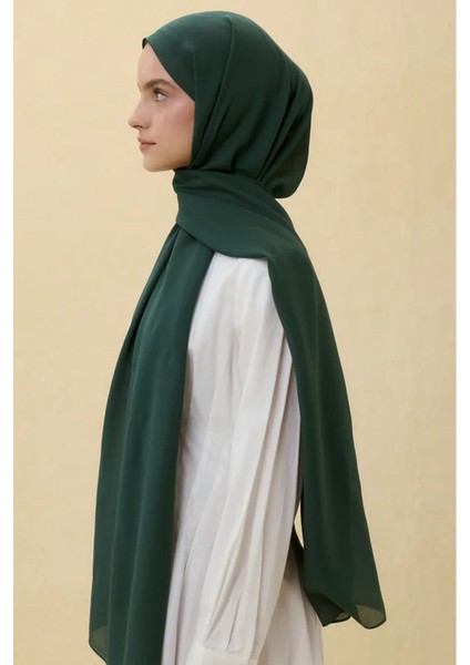 Paris Ipeği Zümrüt Yeşil Renk Pamuklu Şal indirimleri