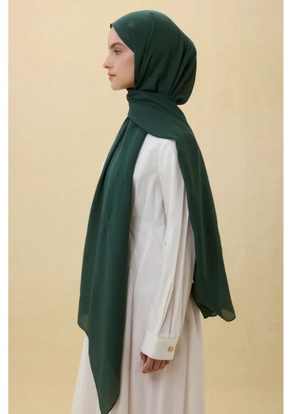 Paris Ipeği Zümrüt Yeşil Renk Pamuklu Şal