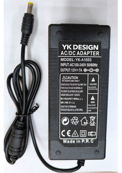 12V 7A 5.5*2.5mm Standart Uç Adaptör 12 Volt 7 Amper Ac-Dc Adaptör fırsatları