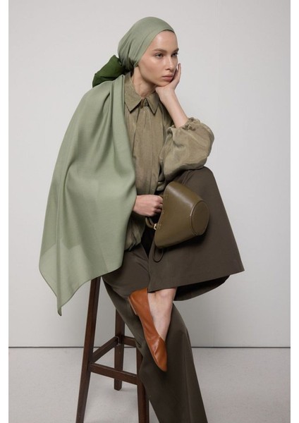Paris Ipeği Mint Yeşil Renk Pamuklu Şal modelleri