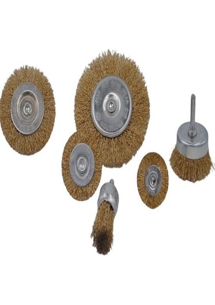 Argesco® 6'lı Pimli Tel Fırça Seti Pas Yağ Kir Boya Yapışkan Çözücü fiyatları