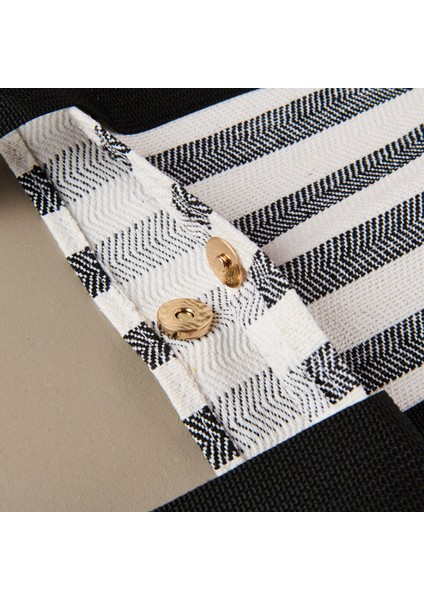 Soft Plaj Çantası - Siyah - 48X35 cm