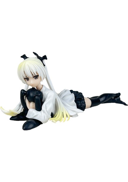 Gökyüzünün Ikinci Yuan Kenarı Yatan Duruş Kubbe Kız Kardeşi Tavşan El Aleti Tutan Anime Araba Süsleri Şasi Dekorasyon Modeli (Yurt Dışından)