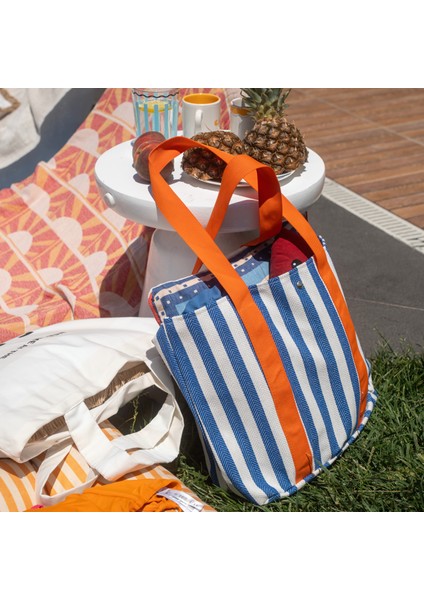 Soft Plaj Çantası - Mavi - 48X35 cm modelleri