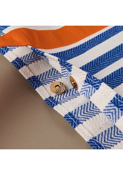 Soft Plaj Çantası - Mavi - 48X35 cm