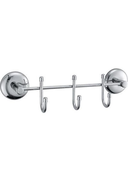 Argesco® 3 Kancalı Dekoratif Askılık Mutfak Banyo Duvar Yüzeyi Askısı