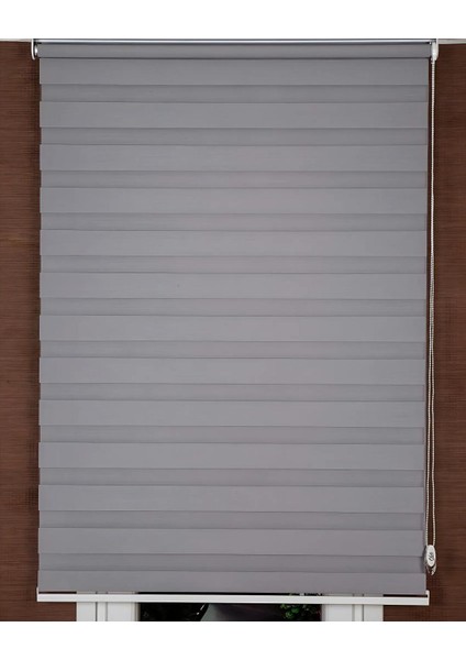 Orta Gri Ucz Serisi (UCZ60) Metal Kasa Düz Zebra Stor Perde modelleri