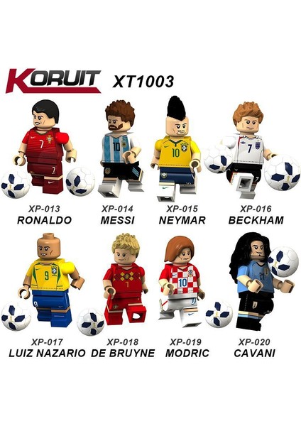 8 Futbol Yıldızı Figürü (Yurt Dışından)