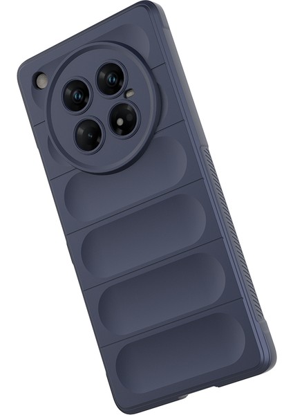 Infinix Zero 40 5g Kılıf Esnek Tpu Oyuklu Arka Yüzey Tasarımlı Mbtk Etnik Silikon Kapak - Lacivert