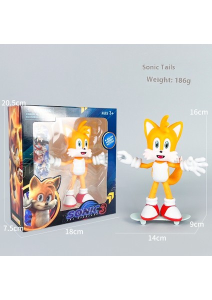 Sonict El Kuklası Anime Bebek Süsler Süslemeler (Yurt Dışından)