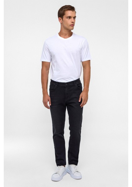 Siyah Slim Denim Pantolon