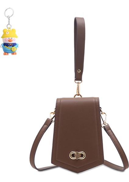 Cüzdan Kilit Toka El Askısı Kadın Crossbody Omuz Telefon Çantası (Yurt Dışından)