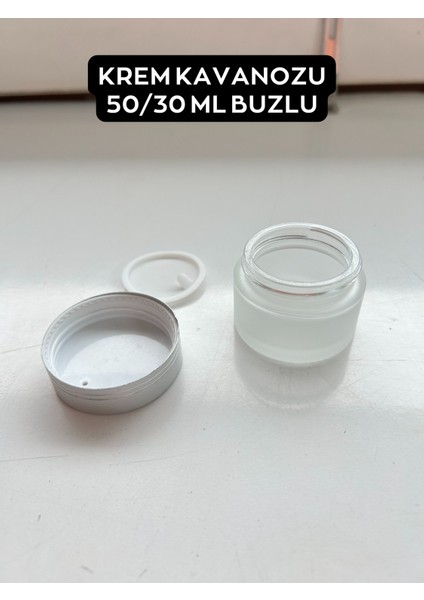 Cam Krem Kavanozu 50 Buzlu Cam modelleri