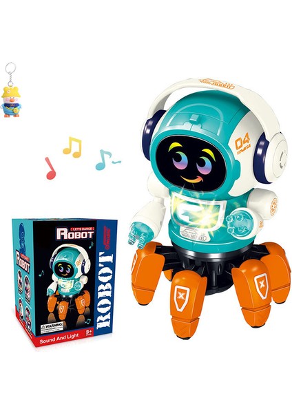 Bebek Elektrikli Akıllı Dans Işık Müzik Altı Pençe Robot Ses ve Işık Elektrikli Çocuk (Yurt Dışından)