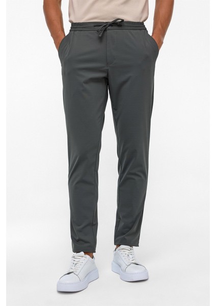 Koyu Haki Slim Armürlü Jogger Pantolon fiyatları