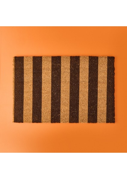 Rowe Koko Siyah Çizgili Kapı Paspası - Bej / Siyah - 40X60 cm fiyatları