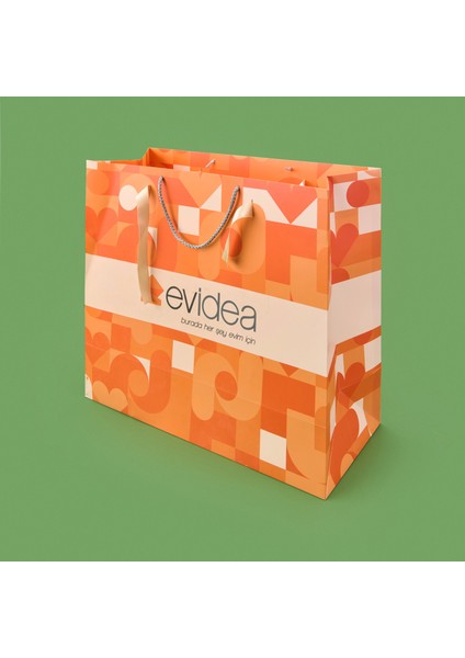 Karton Çanta - Renkli - 45X19X41 cm