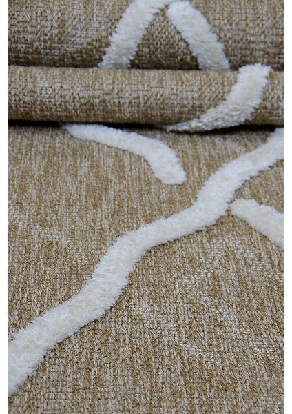 Dış Mekan ve Iç Mekan Halısı Krem Detaylı Jüt Halı Sisal Halı fırsatları