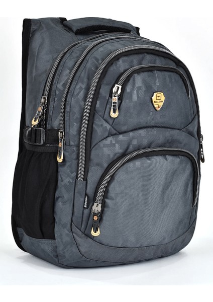 1550-2226 Unisex Anatomik Yarasa Sırt Okul Çantası - NKT01550-GRI-TEK Ebat