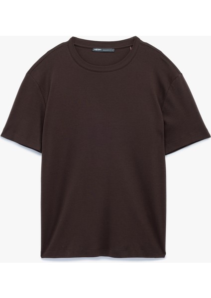 Regular Fit Bisiklet Yaka Pamuklu Kısa Kollu Basic Tişört