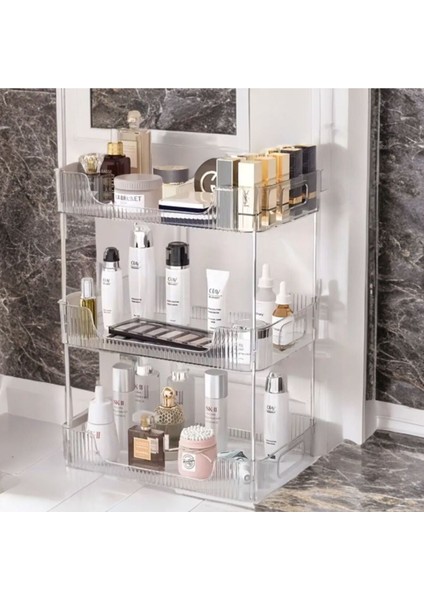 3 Katlı Çok Amaçlı Makyaj ve Takı Düzenleyici, Gri modelleri