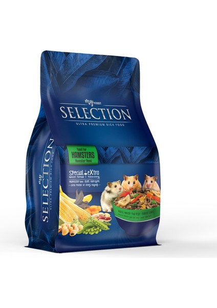 Selection Kuru Sebze Ve Meyveli Takviyeli Hamsters Yemi 750gr (3 Adet)