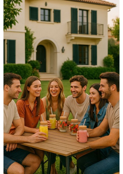 6 Adet Glassmate – Isıya Dayanıklı Bambu Kapaklı Bardak 650 ml modelleri