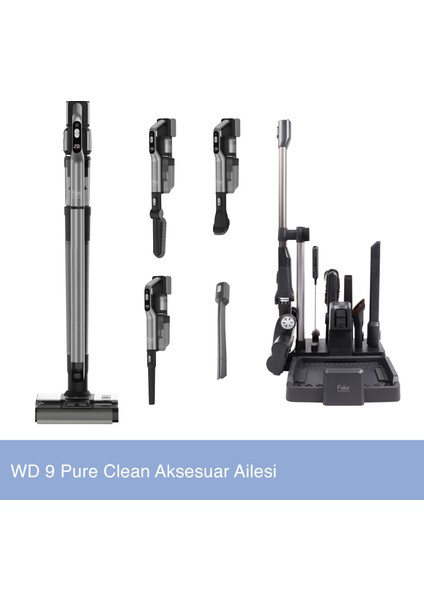 Wd 9 Pure Clean 3 In 1 Islak Kuru Dikey Şarjlı Süpürge