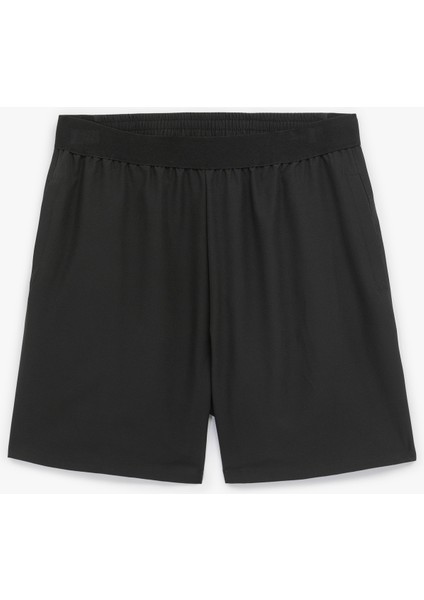 Beli Lastikli Kemer Detaylı Cepli Basic Spor Şort