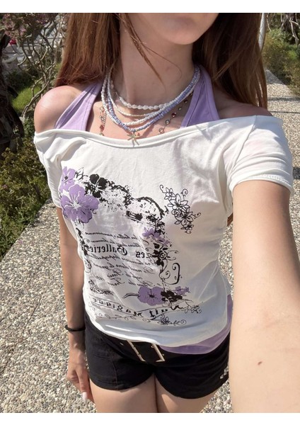 Nuit Magique Tam Boy Y2K Ek Askılı Bluz