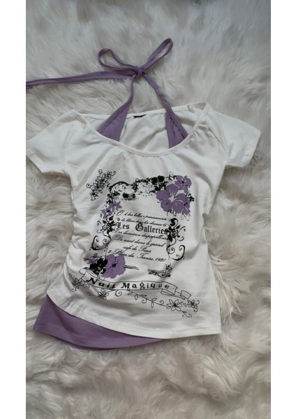 Nuit Magique Tam Boy Y2K Ek Askılı Bluz modelleri