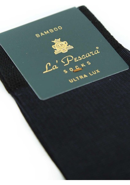 Siyah Çizgi Desen 6'lı Ultra Lüks Bambu Erkek Çorap CRP302 modelleri