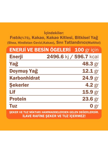Çikolatalı Fıstık Ezmesi 350 gr x 2 Adet fırsatları