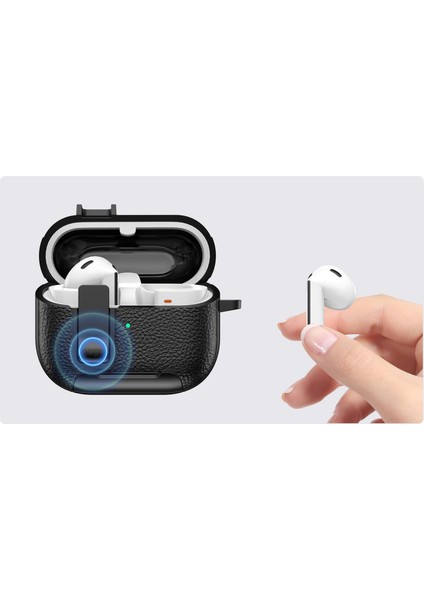 Samsung Galaxy Buds3 / Buds3 Pro Için Deri Dokulu Kılıf (Yurt Dışından) fırsatları