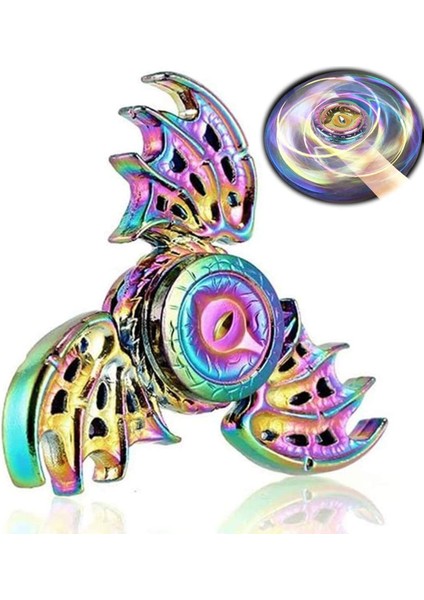 Fidget El Spinners Ejderha Kanadı Parmak Spinner Metal Odak Paslanmaz Çelik Parmak Ucu Gyro Spiral Oyuncak Parti Şekeri Çocuklar Için Doğum Günü Hediyesi Yetişkinler (Yurt Dışından)