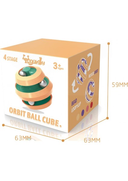 Orbit Topu Oyuncak, Langırt Gyro Küpü, Fidget Küpleri Dönen Oyuncaklar Üstleri, Hediyeler ve Dekompresyon Oyuncakları, Eğitici Oyunlar ve Yapboz Oyunları (4 Boncuklu1 (Yurt Dışından) fiyatları