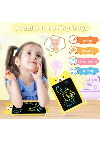 Çocuklar Için Oyuncaklar 3 4 5 6 7 Yaşındaki Kız Erkek, Çocuklar Için 10 Inç Doodle Kurulu LCD Yazma Tablet, 3-8 Kız Erkek Çocuklar Için Noel Doğum Günü Hediyesi Oyuncaklar, Otisti (Yurt Dışından)