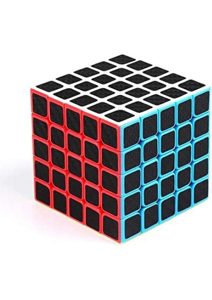 Saytay Cfmour Hız Küpü 5X5X5, Pürüzsüz Sihirli Karbon Fiber Etiket Hız Küpleri, Geliştirilmiş Versiyon, Siyah ST-001 (Yurt Dışından)