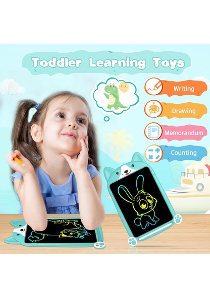 LCD Yazma Tableti Kurulu, Oyuncaklar 10 Inç Renkli Doodle Çizim Tablet Pedi Silinebilir Yeniden Kullanılabilir Elektronik, Oyuncaklar 3 4 5 6 7 8 Yaşındaki Kız Erkek Çocuklar Için,1 (Yurt Dışından) fırsatları