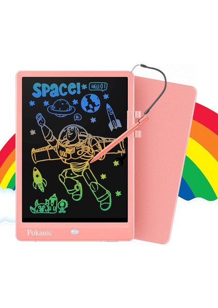 Renkli LCD Pad Çizim Tableti Öğrenme ve Eğitim Yazı Tahtası Silinebilir Yeniden Kullanılabilir Oyuncak Sihirli Doodle Çocuklar Çocuklar Için Öğrenci Öğretmen Okul Ev Ofis (Pembe, 11 (Yurt Dışından)
