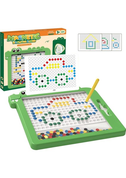 Manyetik Nokta Sanatı Manyetik Doodle Tahtası, Çocuklar Için Manyetik Çizim Tahtası Yeni Yürümeye Başlayan Çocuklar Için Manyetik Doodle Tahtası 1-3 Ilginç Grafik Albümleri ile Man (Yurt Dışından)