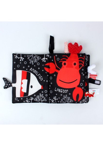 Bebek Kitabı, Dokunma ve Hissetme Bebekler Için Kırışık Kitap, Bebek Kitapları Duyusal Bebek Kitabı, Bebek Kuyruk Bezi Kitap Için Diş Çıkarma Oyuncak Siyah ve Beyaz Kırmızı Okyanus (Yurt Dışından) modelleri