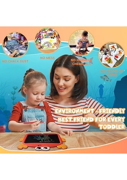 LCD Yazma Pedi 9 Inç, Çocuklar Için Renkli Çizim Grafiti Pedi, Kız Erkek Çocuklar Için Doğum Günü Oyuncak Hediyesi, 3 + 4 5 6 7 8 Yaşındaki Küçük Çocuklar Için, Eğitimsel Öğrenme H1 (Yurt Dışından)
