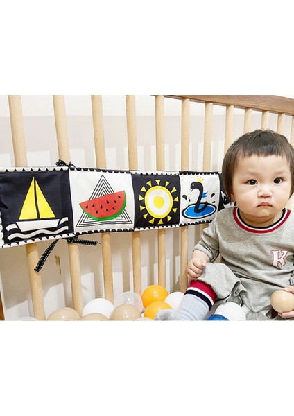 Siyah Beyaz Yüksek Kontrastlı Duyusal Bebek Oyuncakları Erken Eğitime Uygun Yumuşak Bebek Kitapları, Bebek Karın Zamanı Oyuncakları, 3D Isırıp Yırtabilen Kağıt, Çürümeyen 0-3 Yaş Y (Yurt Dışından) modelleri