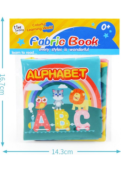 Bebek Partisi Kitabı, Toksik Olmayan Kumaştan Yumuşak Bebek Kıvrımlı Bez Kitabı, Yeni Doğanlar Için Su Geçirmez Banyo Oyuncak Kitabı, Bebeğin Erken Eğitimi Için Ilk Oyuncak, 0 Ila (Yurt Dışından)