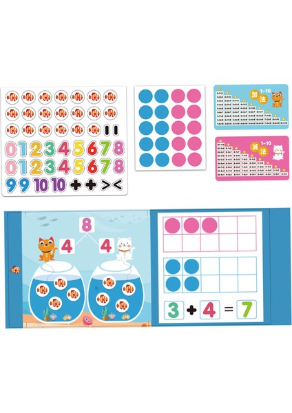 Ten Çerçeve Seti Sayma Oyuncak Öğrenme Öğretim Yardımları Matematik Manipülatifleri Matematik Oyuncakları (Yurt Dışından)