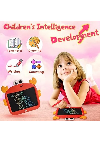 LCD Yazma Pedi 9 Inç, Çocuklar Için Renkli Çizim Grafiti Pedi, Kız Erkek Çocuklar Için Doğum Günü Oyuncak Hediyesi, 3 + 4 5 6 7 8 Yaşındaki Küçük Çocuklar Için, Eğitimsel Öğrenme H (Yurt Dışından)