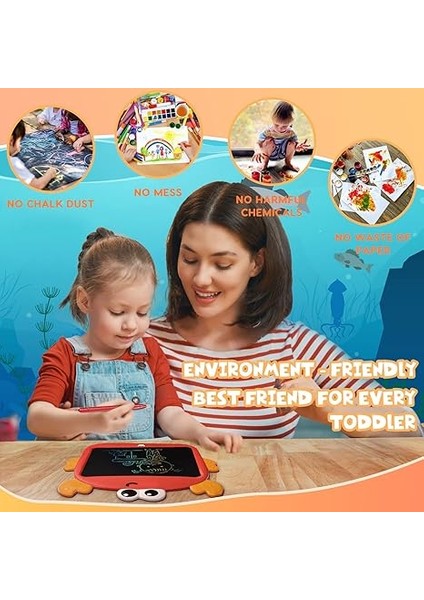 LCD Yazma Pedi 9 Inç, Çocuklar Için Renkli Çizim Grafiti Pedi, Kız Erkek Çocuklar Için Doğum Günü Oyuncak Hediyesi, 3 + 4 5 6 7 8 Yaşındaki Küçük Çocuklar Için, Eğitimsel Öğrenme H (Yurt Dışından)