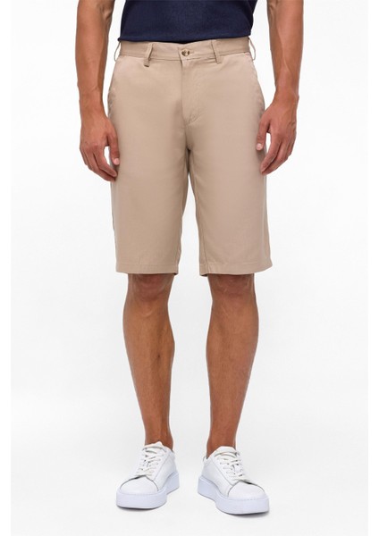 Bej Regular Düz Bermuda Şort fiyatları